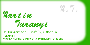 martin turanyi business card